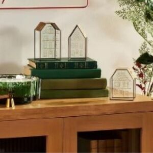 Hearth & Hand Elegant Glass & Brass Gold House Decor Set of 3